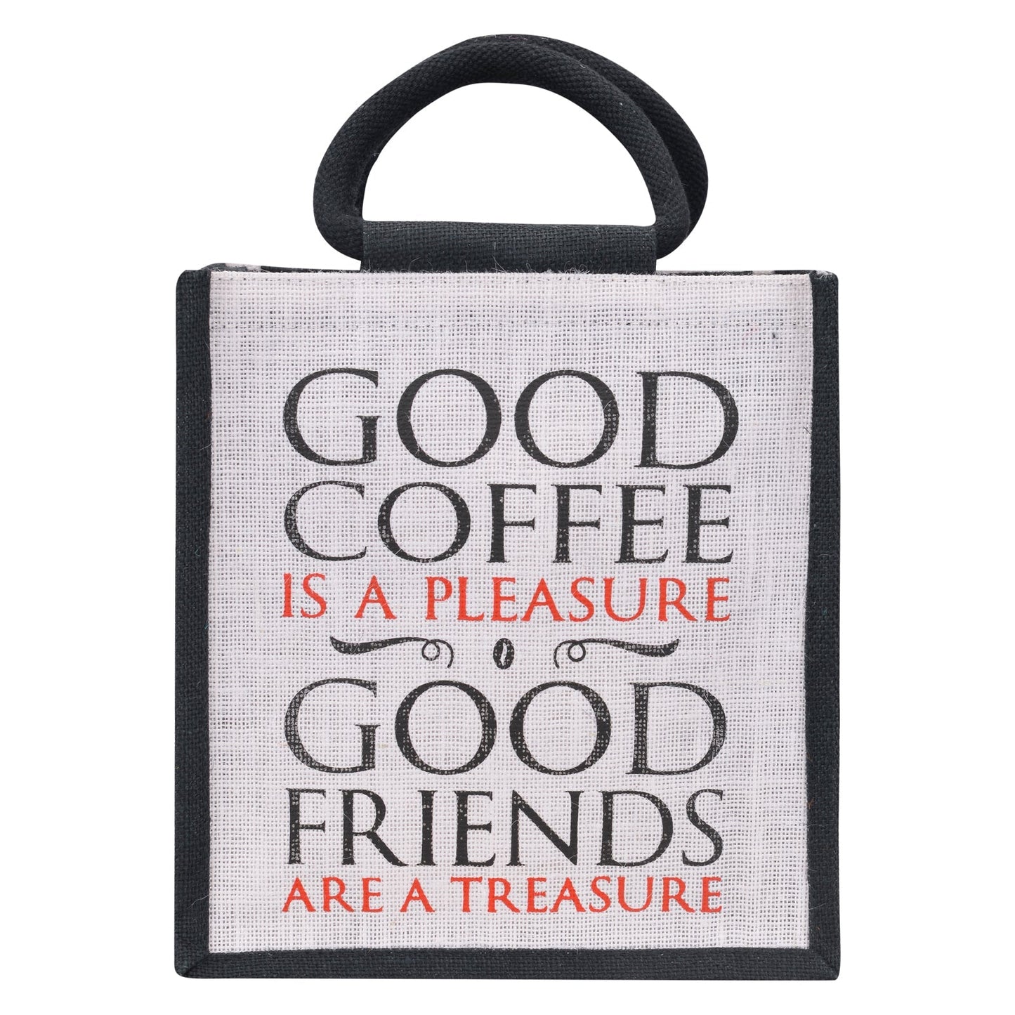Jute Cottage Coffee Friends Lunch Zipper