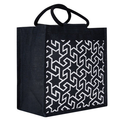 Jute Cottage Geometric Motif Print Lunch Zipper
