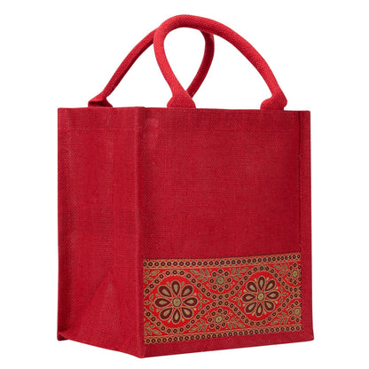 Jute Cottage Lace Zipper Lunch Bag