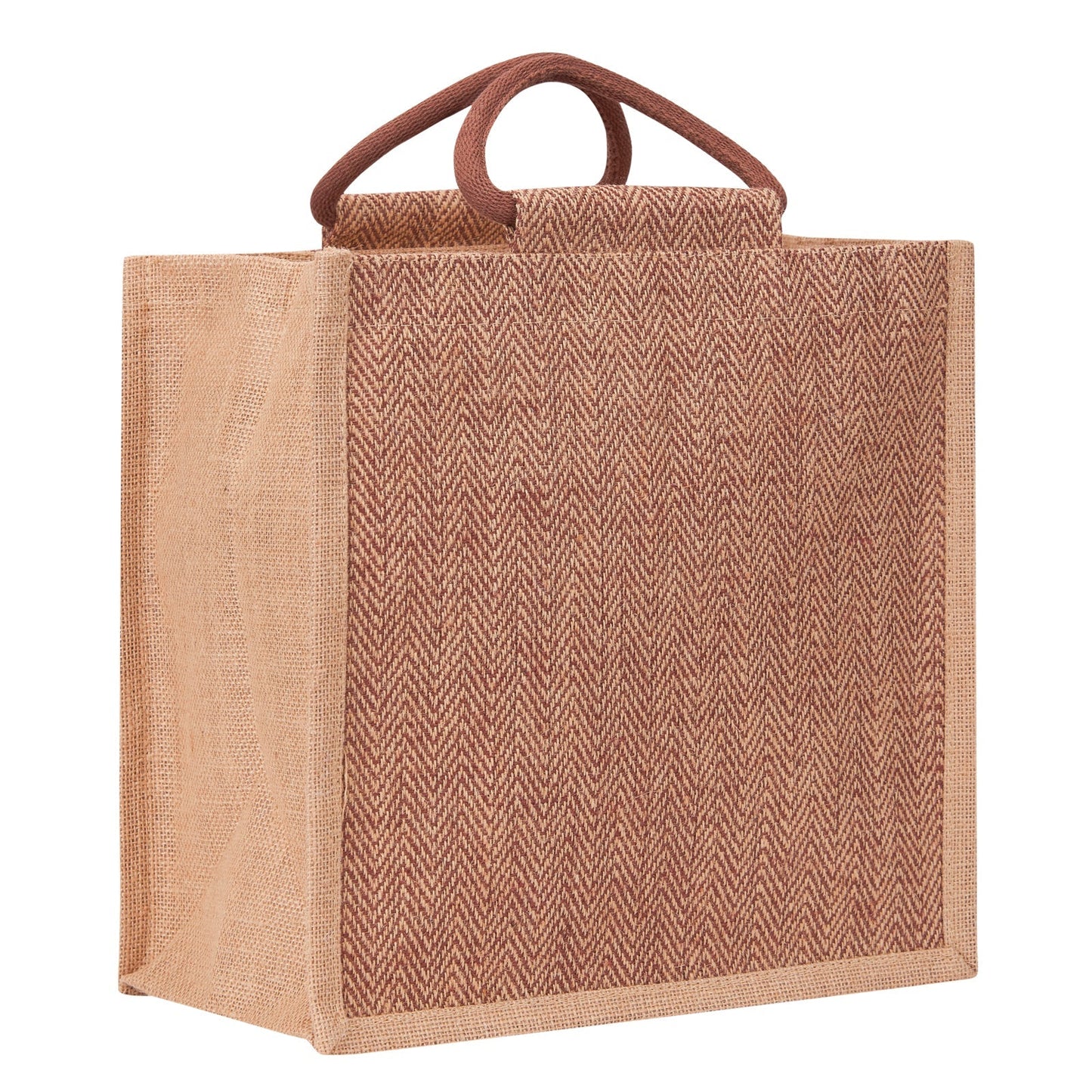 Jute Cottage Herringbone Jute Lunch Zipper