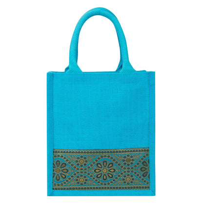 Jute Cottage Lace Zipper Lunch Bag