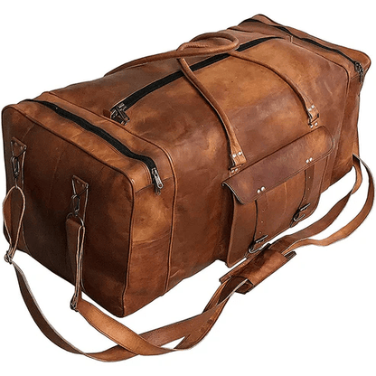 CraftShades Leather Duffle Bag – Premium Quality and Versatility