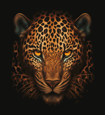 Tiger in Black Background