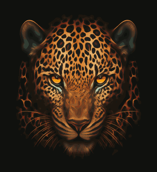 Tiger in Black Background