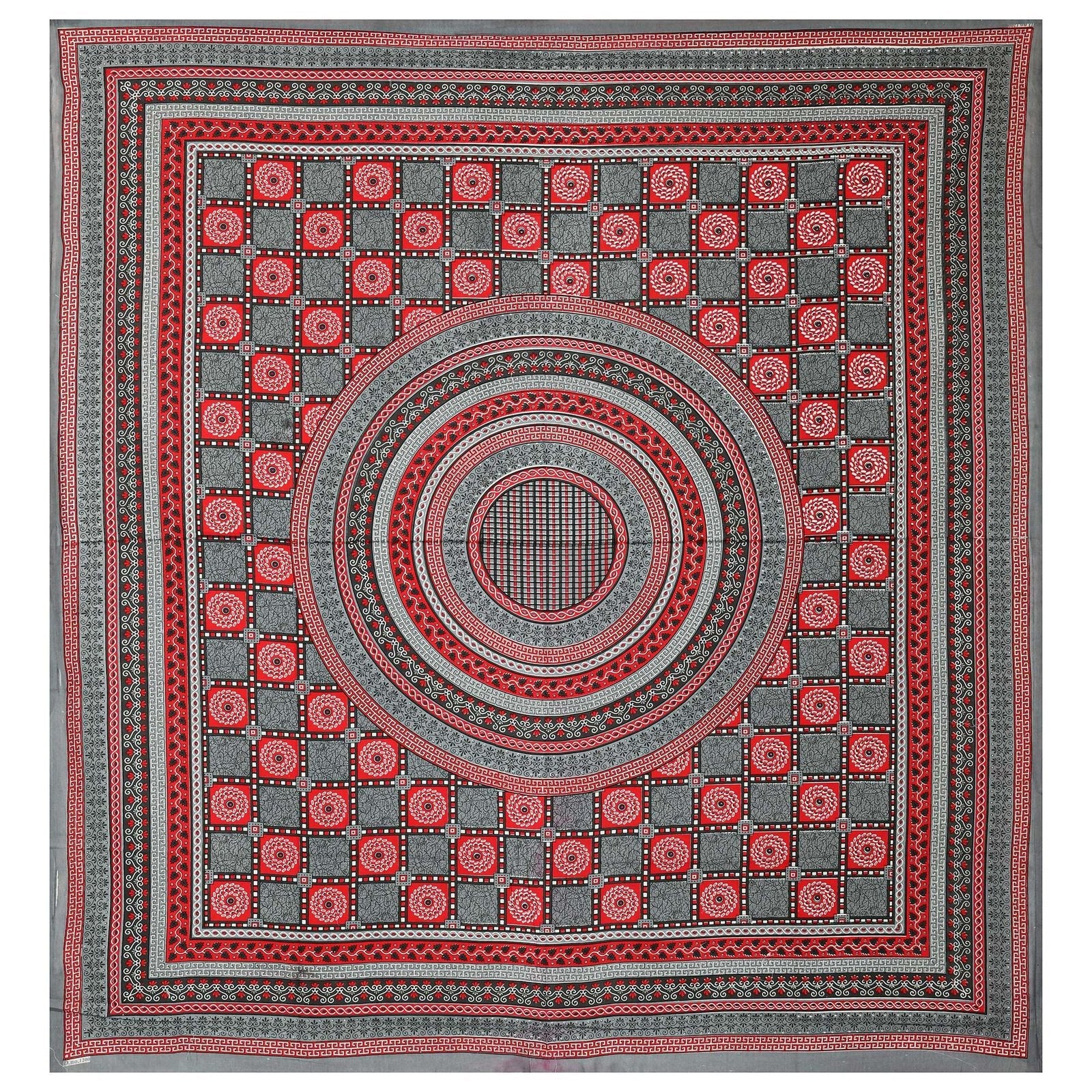 100% Pure Cotton Traditional Printed Bedsheet for Double Bed King Size Bedsheet with 2 Pillow Covers