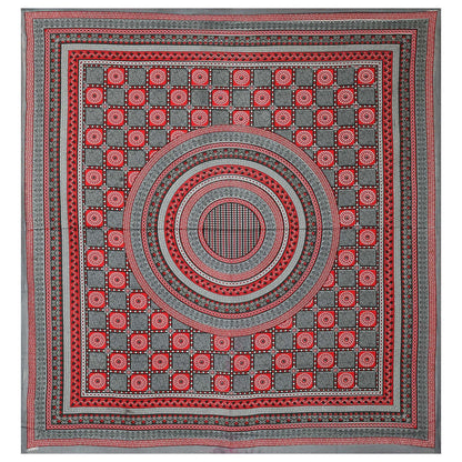 100% Pure Cotton Traditional Printed Bedsheet for Double Bed King Size Bedsheet with 2 Pillow Covers
