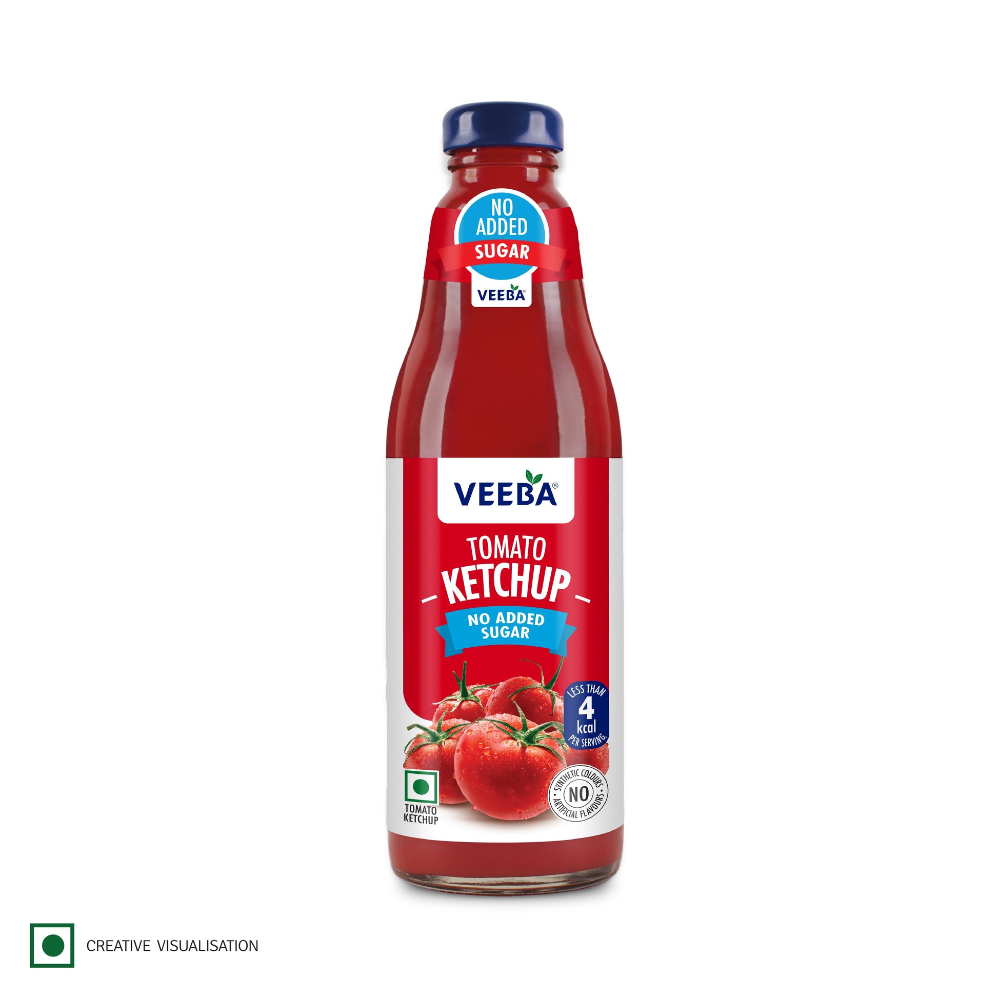 VEEBA TOMATO KETCHUP NO ADDED SUGAR (460G)
