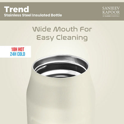 Sanjeev Kapoor by Classic Essentials Trend Insulated Water Bottle 750ml Ivory