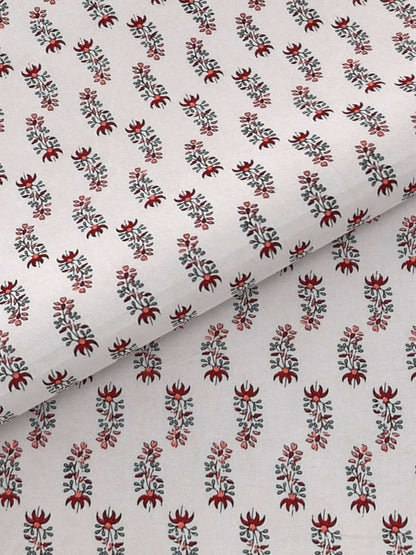 100% Pure Cotton Traditional Printed Bedsheet for Double Bed King Size Bedsheet with 2 Pillow Covers