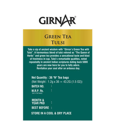 Girnar Green Tea Bags - Tulsi