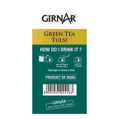 Girnar Green Tea Bags - Tulsi