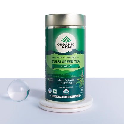 Tulsi Green Tea Classic 100g Tin