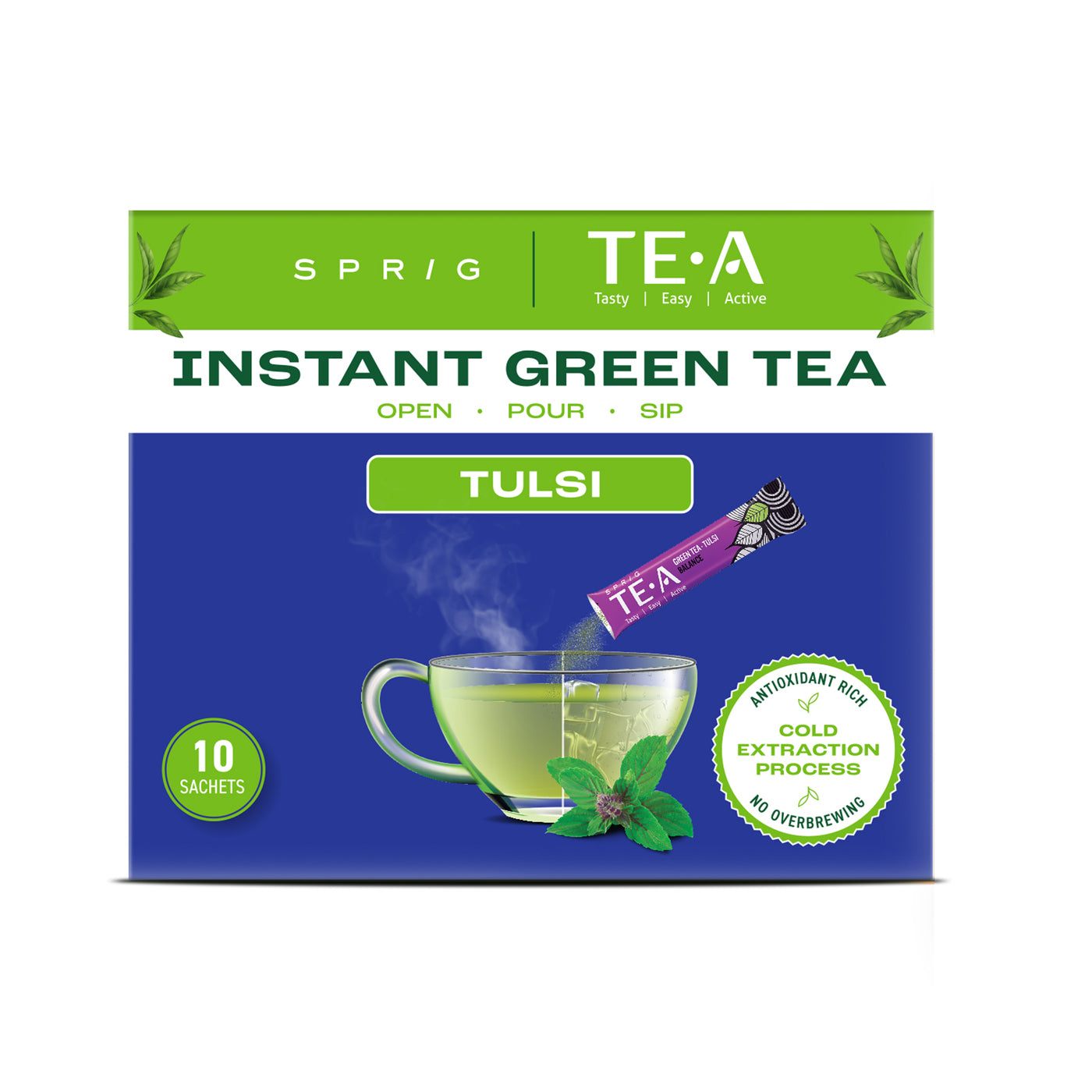 TE.A Instant Green Tea With Tulsi