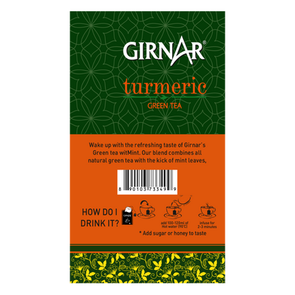 Girnar Green Tea Bags - Turmeric