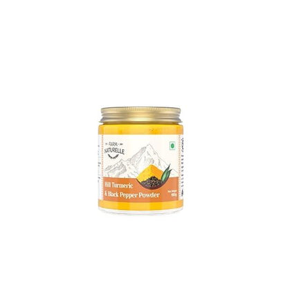 Pure Himalayan Mountain Turmeric (Curcumin) with Black Pepper (Peperine) Powder