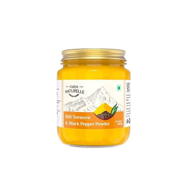 Pure Himalayan Mountain Turmeric (Curcumin) with Black Pepper (Peperine) Powder