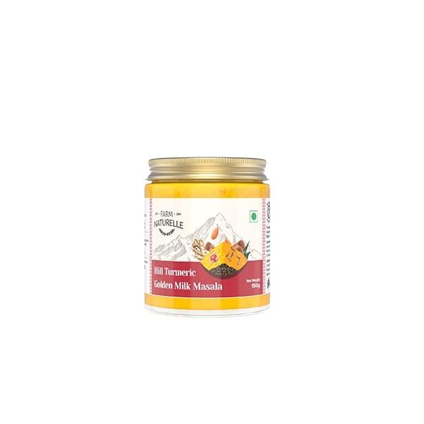 Golden Milk Masala Himalayan Turmeric latte Powder with Natural & Immunizing Spice Blend Himalayan Turmeric, Almonds, Cinnamon, Ginger , Cloves , Ashwagandha & Ground Balck Pepper