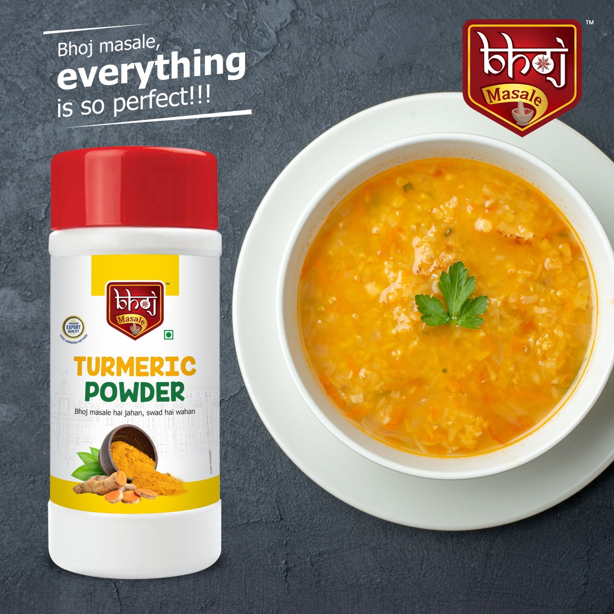 Turmeric Powder PET JAR 500g (Net 450g)
