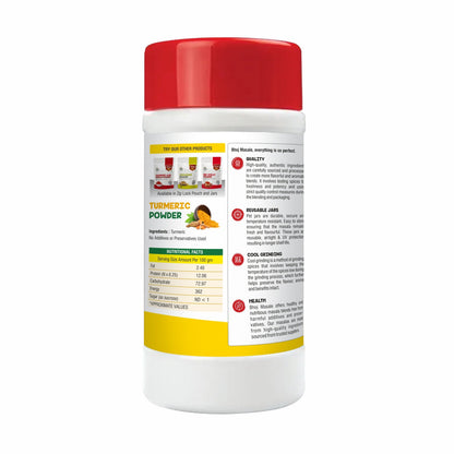 Turmeric Powder PET JAR 500g (Net 450g)