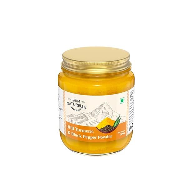 Pure Himalayan Mountain Turmeric (Curcumin) with Black Pepper (Peperine) Powder