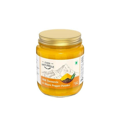 Pure Himalayan Mountain Turmeric (Curcumin) with Black Pepper (Peperine) Powder