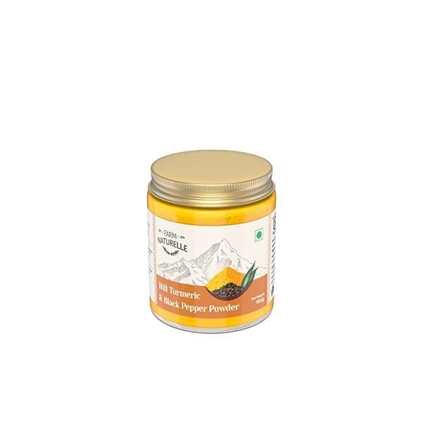 Pure Himalayan Mountain Turmeric (Curcumin) with Black Pepper (Peperine) Powder