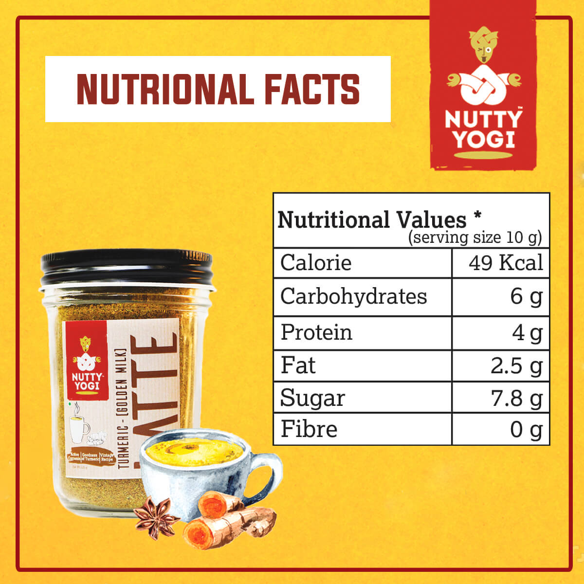 Nutty Yogi Turmeric Latte 125g