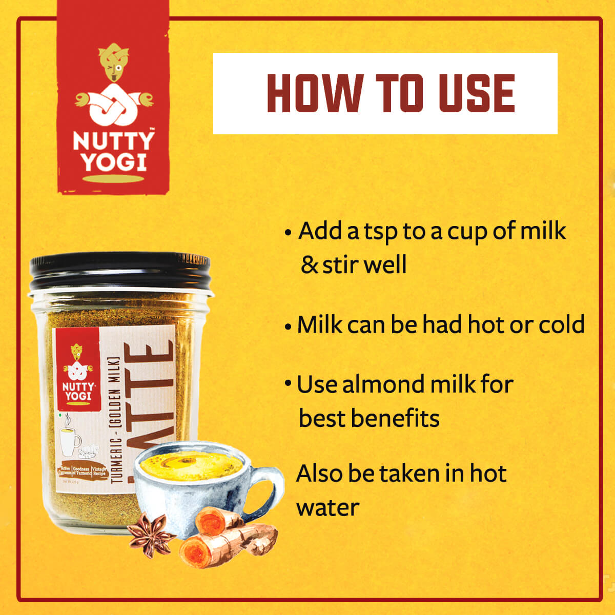 Nutty Yogi Turmeric Latte 125g