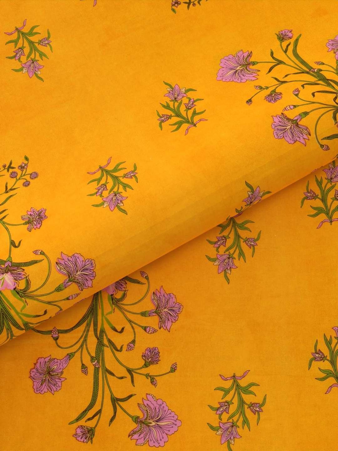 100% Pure Cotton Traditional Printed Bedsheet for Double Bed King Size Bedsheet with 2 Pillow Covers