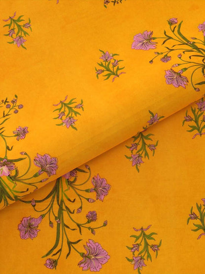 100% Pure Cotton Traditional Printed Bedsheet for Double Bed King Size Bedsheet with 2 Pillow Covers