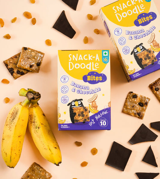 Banana Choco Chip Bites with Real Banana Pieces