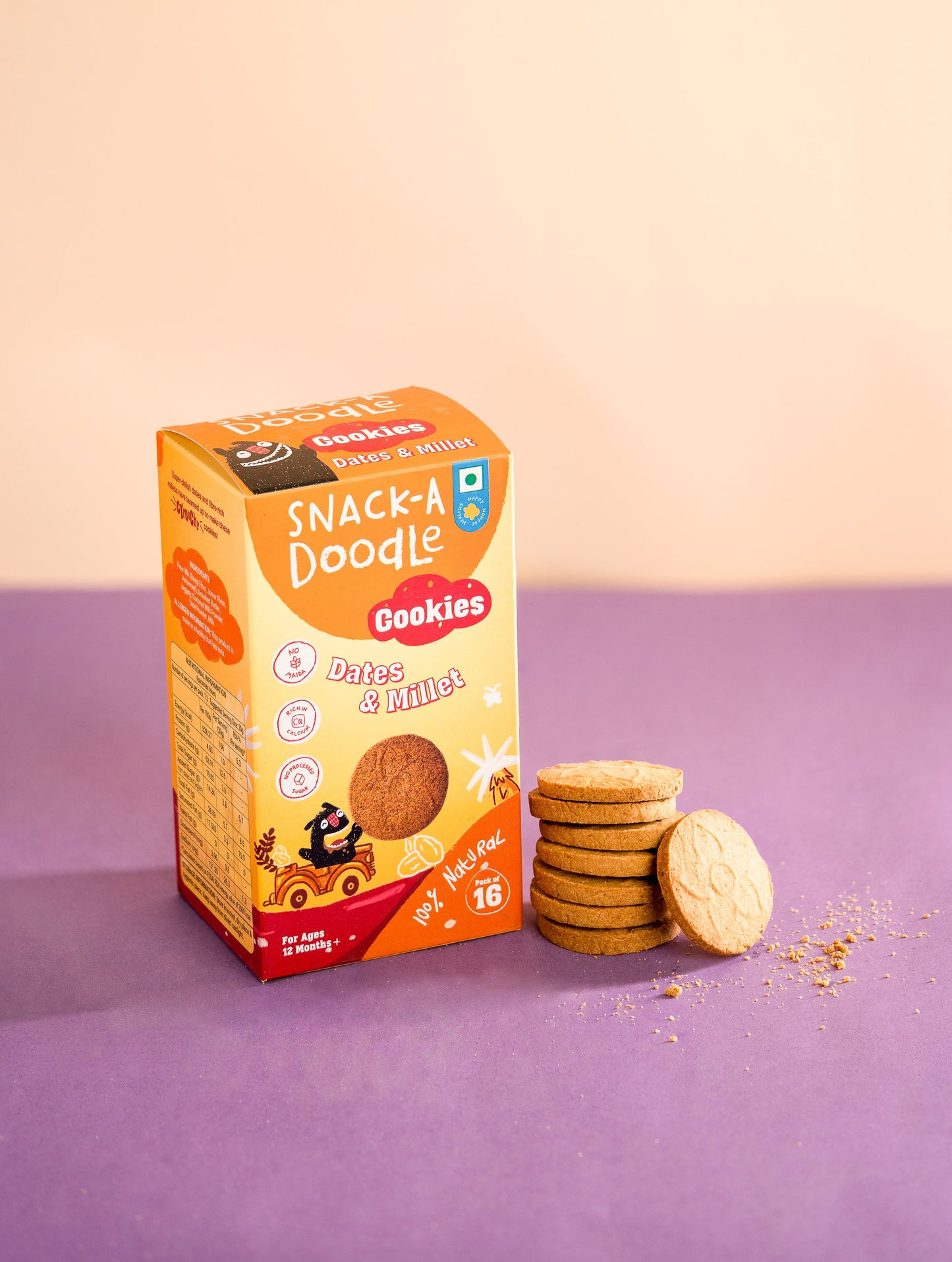 Millet and Date Cookies