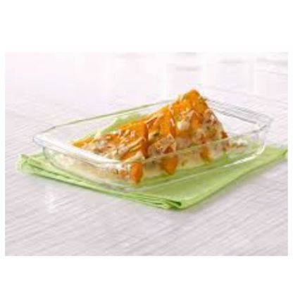 Borosil Glass Baking Dish | 2.2 Litre | Transparent