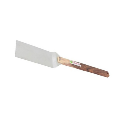 Hazel Steel Pizza Pastry Lifter with Wooden Handle (46.5 cm) Silver