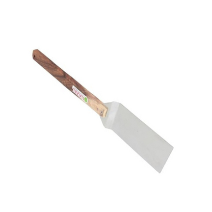 Hazel Steel Pizza Pastry Lifter with Wooden Handle (46.5 cm) Silver