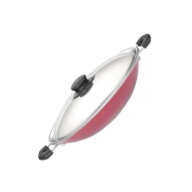 Premier Aluminium Non-stick Cookware Appam Pan Supreme 22 Cm (Colour May Vary) - 740 gms