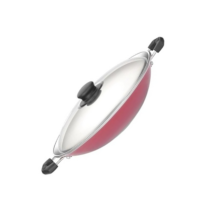 Premier Aluminium Non-stick Cookware Appam Pan Supreme 22 Cm (Colour May Vary) - 740 gms