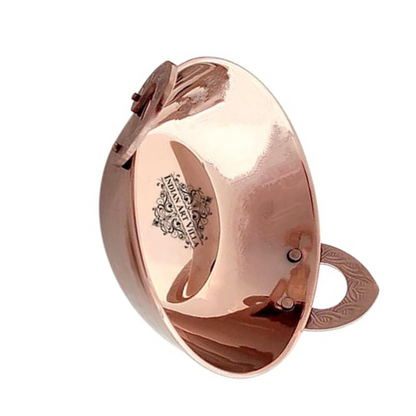 Indian Art Villa Stainless Steel With Rose Gold Finish Kadhai Kadai Wok Double Layer - 230 gms