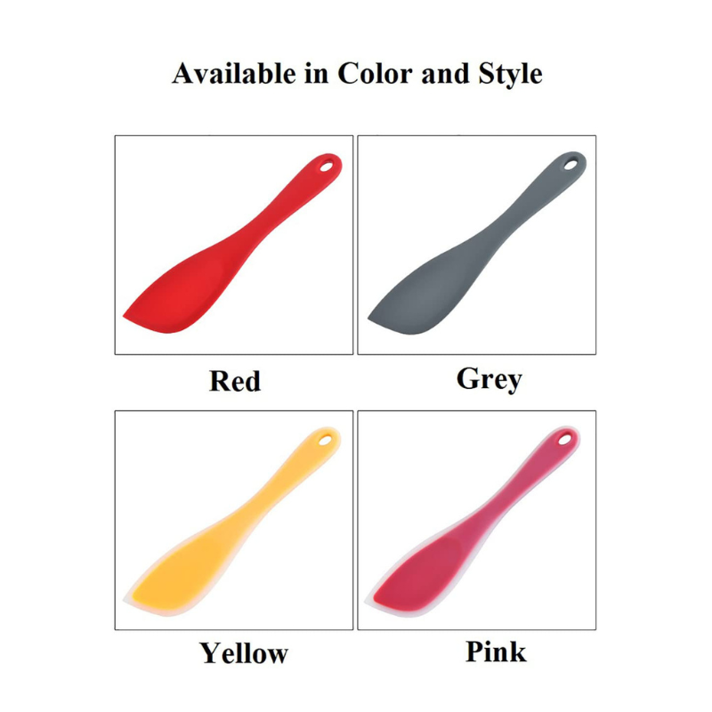 P-Plus International Silicone Spatulas Set Heat Resistant Flexible Spatula 26 cm Grey
