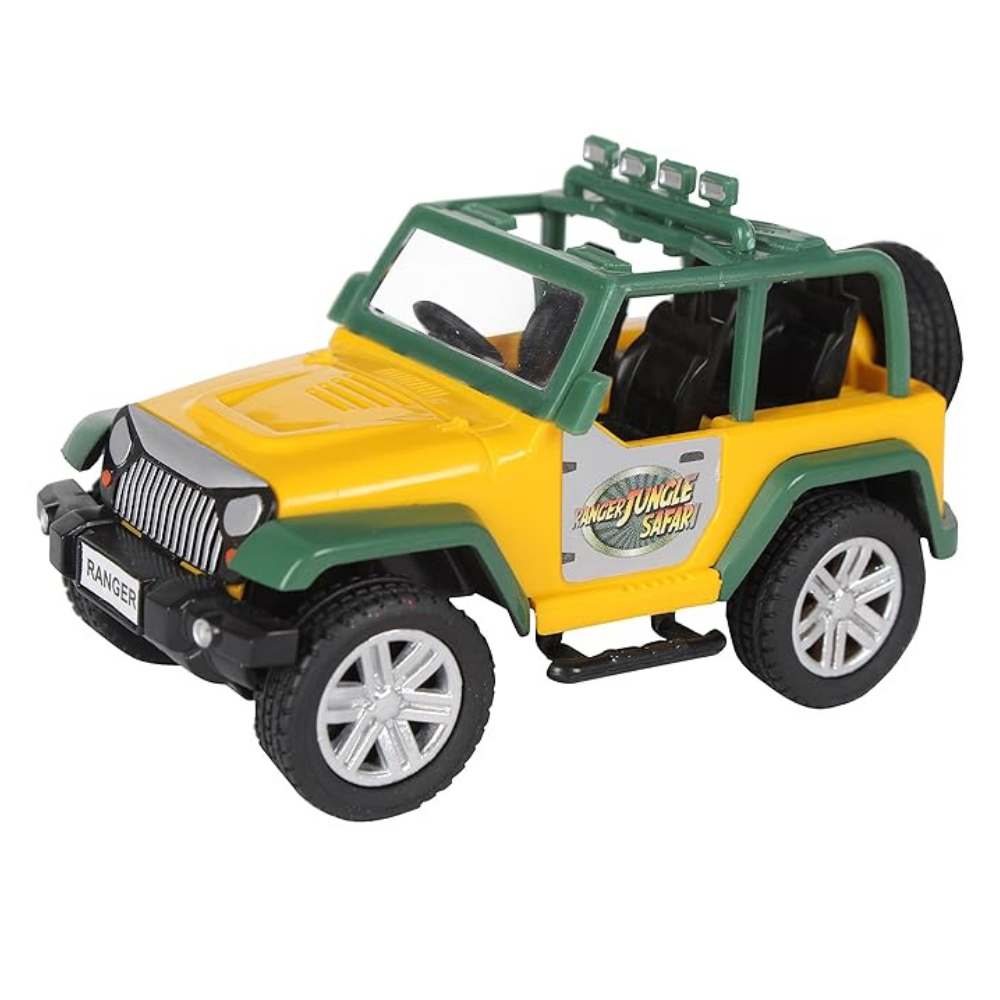 Centy Toys Plastic Pull Back Safari Car 1 Pull Back Vehicle Multicolour Kid