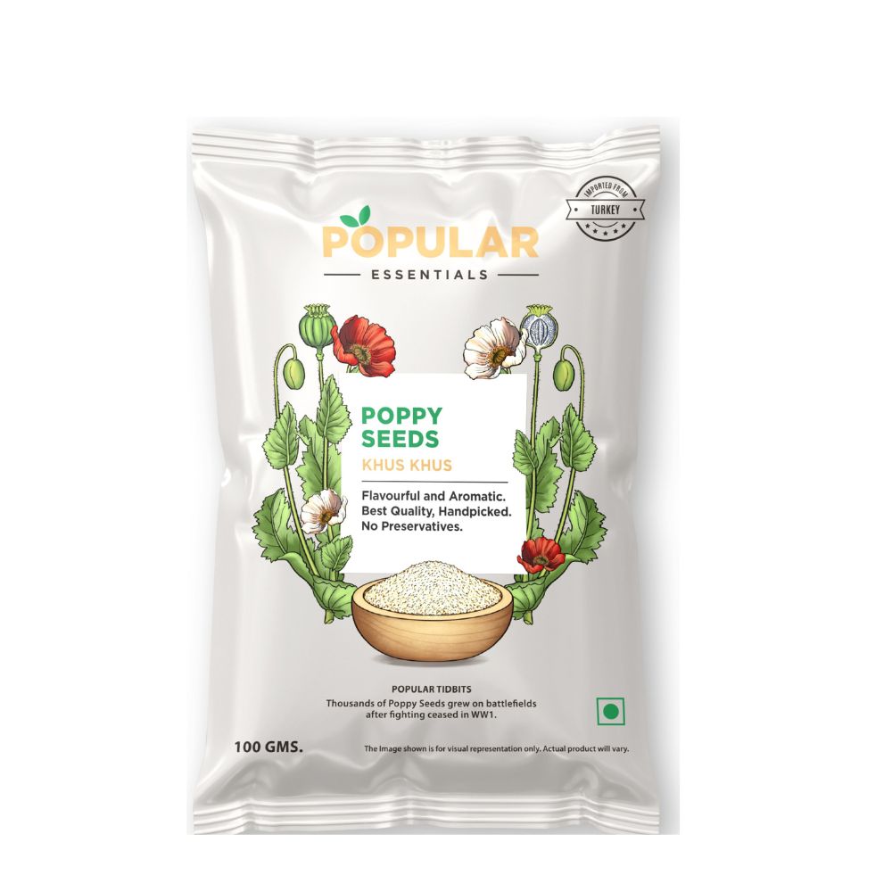Popular Foods Essentials Poppy Seeds - Khus Khus