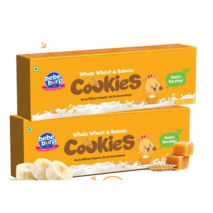 Bebe Burp Whole Wheat Cookies - 150 gms Each(Pack of 2)