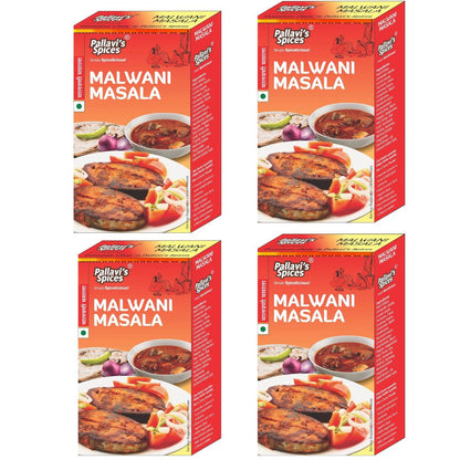Pallavi's Spices Malwani Masala - 50 gms (pack of 4)
