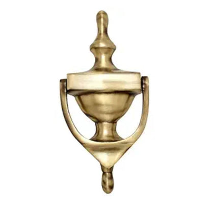 Two Moustaches Georgian Design 8" Oval Brass Door Knocker