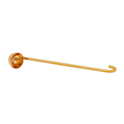 Indian Art Villa Brass Oil Spoon Serveware & Cookware Height | 11.4" Inch, Gold