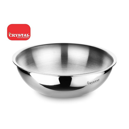 Crystal TriPro -Triply Stainless Steel Tasla - 20 cm (Induction Bottom) - 940 gms