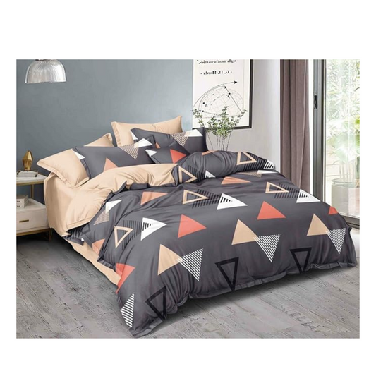 Bsb Home 2nd Gen 220 Gsm Microfiber Reversible Ac Comforter/blanket For Winter King Size Double Bed 230X250 cm, Blue,White & Orange