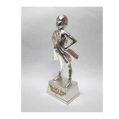 Gold Art India Silver Plated Figurine For Daughter World'S Best Daughter