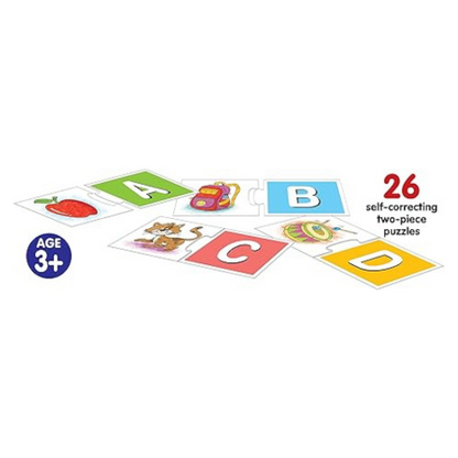 Frank Alphabet Capital Letters (52 Pieces) 26 Self-Correcting 2 Pcs Puzzle Educational Toys and Games - 10301