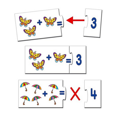 Frank My First Sums (48 Pieces) 24 Self-Correcting 2 Pcs Puzzle Educational Toys and Games - 10334